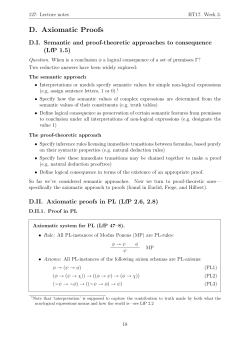 D. Axiomatic Proofs