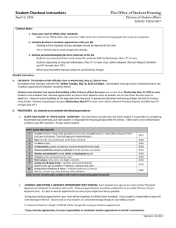 Checkout Guide - Liberty University