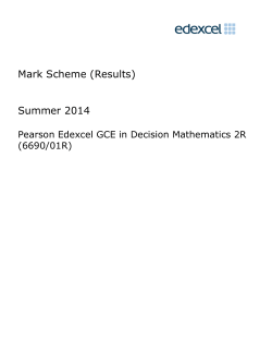 Mark Scheme - Edexcel