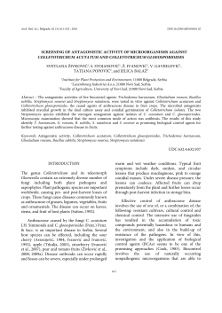 screening of antagonistic activity of microorganisms