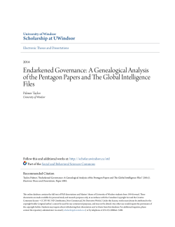 Endarkened Governance: A Genealogical Analysis of the Pentagon