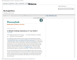 Is Breath-Holding Hazardous to Your Brain?