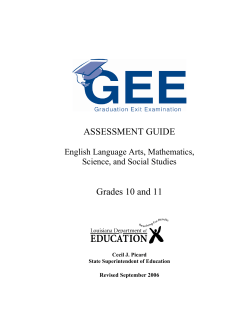 GEE Assessment Guide