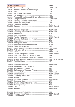 MathsWatch eBook Grade C