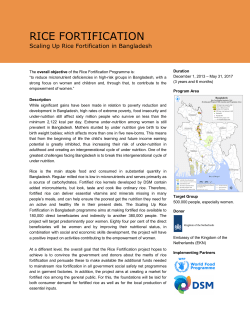 rice fortification - Dutch Embassy Bangladesh