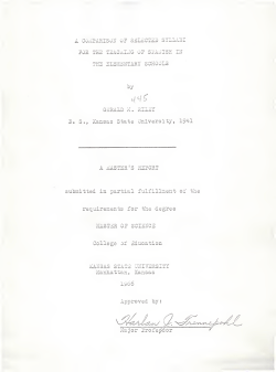 Comparison of selected syllabi for the teaching of Spanish - K-REx