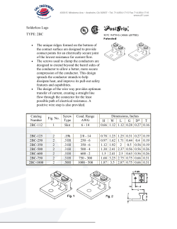 Solderless Lugs TYPE: 2BC &bull; The unique ridges formed on the