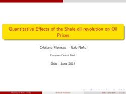 Quantitative Effects of the Shale oil revolution on Oil Prices