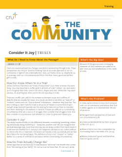 Consider It Joy | TRIALS