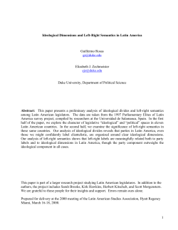 1 Ideological Dimensions and Left-Right Semantics in Latin America