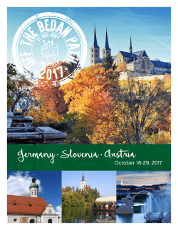 Germany &bull; Slovenia &bull; AustriaOctober 18