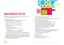 Movie Nights @ the Tav - Curtin Student Guild