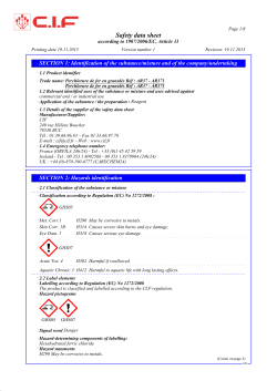 Safety data sheet - Electrocomponents