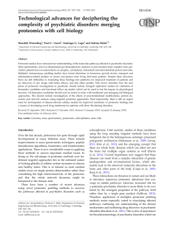 Technological advances for deciphering the complexity of