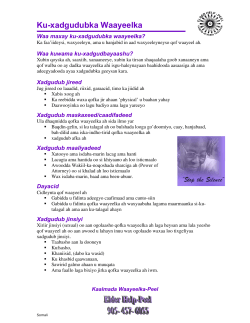 Elder Abuse fact sheet in Somali language - Elder Help
