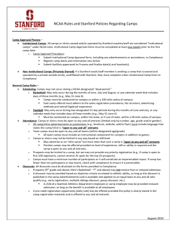 Camp Clinic Tip Sheet