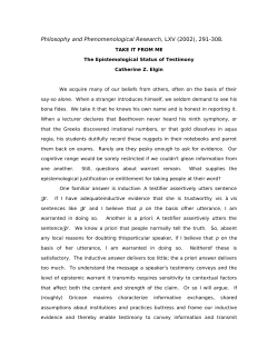 Philosophy and Phenomenological Research