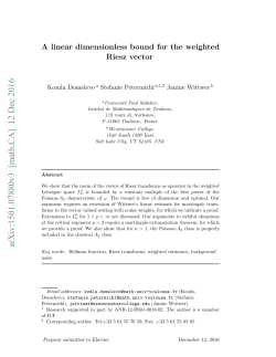 A linear dimensionless bound for the weighted Riesz vector