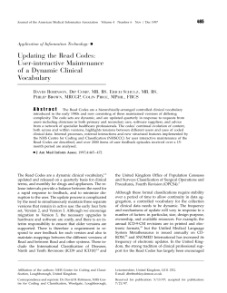 Updating the Read Codes: User-interactive Maintenance of a