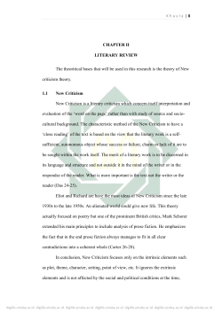 CHAPTER II LITERARY REVIEW The theoritical bases that