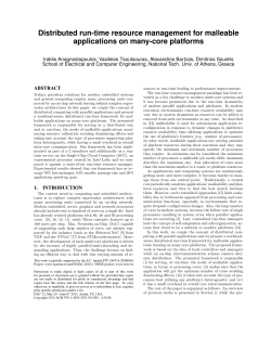 Distributed run-time resource management for malleable