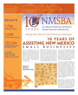 Assisting New Mexico - New Mexico Small Business Assistance