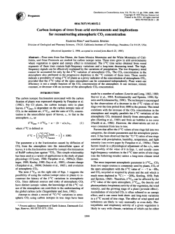Carbon isotopes of trees from arid environments and