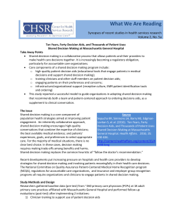 Ten Years, Forty Decision Aids, and Thousands of Patient Uses