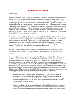 Globalization Revisited