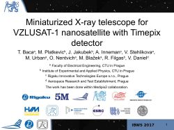 Miniaturized X-ray telescope for VZLUSAT-1 nanosatellite