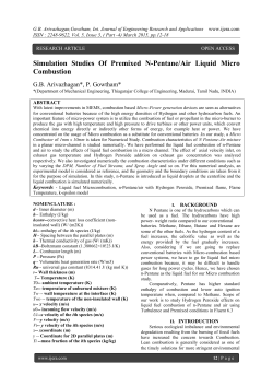 Simulation Studies Of Premixed N-Pentane/Air Liquid Micro