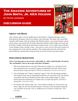 The Amazing Adventures of John Smith, Jr. AKA Houdini