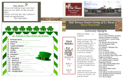 Le Sueur March 2017 Newsletter