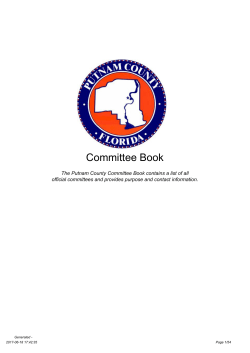 Committee Book - Putnam County, Florida