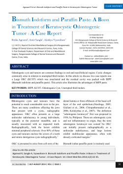Bismuth Iodoform and Paraffin Paste: A Boon in Treatment