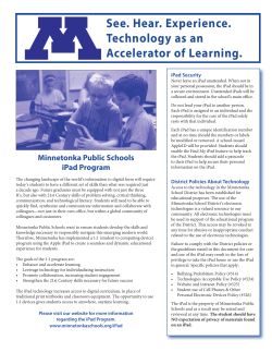 See. Hear. Experience. Technology as an Accelerator of Learning.
