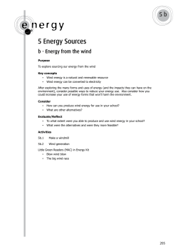 5 Energy Sources