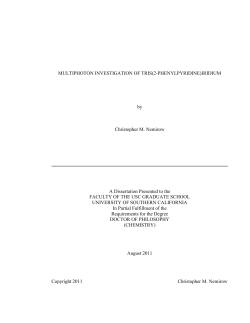 Chapter I: Introduction