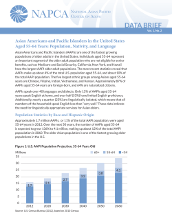 Population, Nativity, and - National Asian Pacific Center on Aging