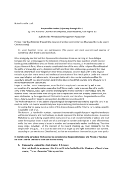 Notes from the book Responsible Leader (A journey through Gita