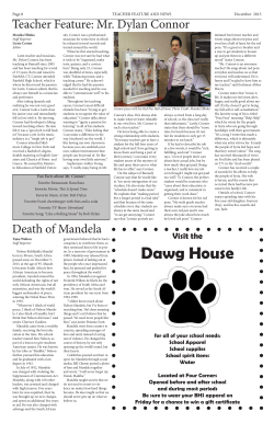 Scribe, December, 2013 - Stratford Public Schools