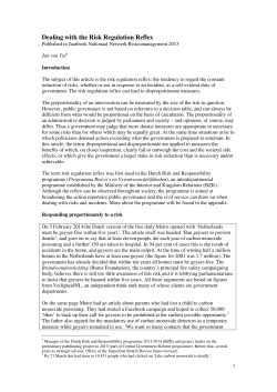 Dealing with the Risk Regulation Reflex