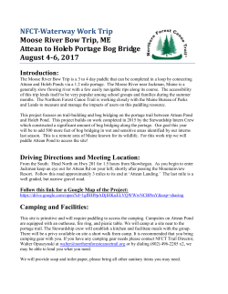 NFCT-Waterway Work Trip - Northern Forest Canoe Trail