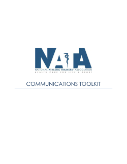 Communications Toolkit - National Athletic Trainers` Association
