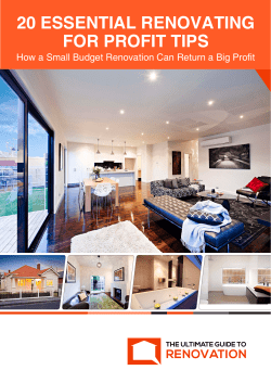 20 essential renovating for profit tips
