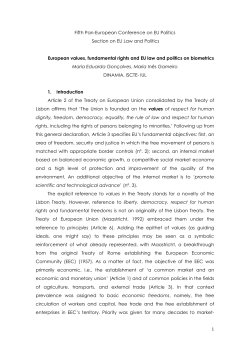 European values, fundamental rights and EU law