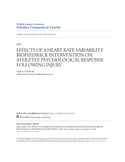 effects of a heart rate variability biofeedback intervention on athletes