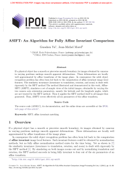ASIFT: An Algorithm for Fully Affine Invariant Comparison