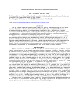 Improving micronutrient fluid fertilizers using novel chelating agents
