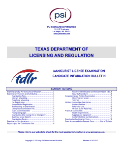 Texas Department of Licensing and Regulation